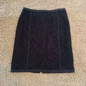 Banana Republic Black Lace Skirt